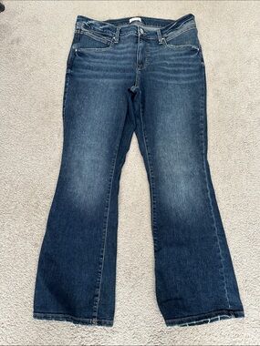 Maurices Medium-Dark Blue Flared Wide-Leg Jeans